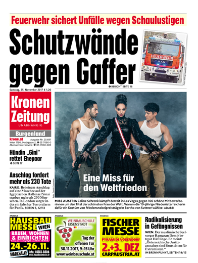 Daniel Gossmann Kronen Zeitung Cover 2017
